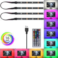 Non Waterproof 4X50cm 2x50cm 2x100cm 5V USB RGB LED Strip Light 5050 SMD LED Fairy Strip Light Back Lighting 44key Remote Kit