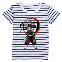 Demon Slayer เสื้อยืดชายเสื้อแขนสั้นสำหรับเด็กหญิง Tops 2021ยุโรปและอเมริกาการ์ตูนเด็กเสื้อยืดเด็กเสื้อผ้าฤดูร้อน Casual Tees