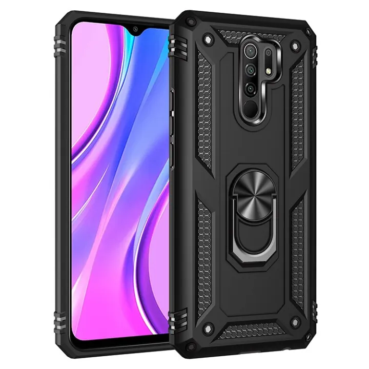 Shockproof Case For Xiaomi Redmi 9 Case Cover Military Armor Drop Protective Ring Holder Magnet Phone Case Redmi 9 Redmi9 Lazada Ph