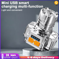 ไฟหน้า Led Usb ชาร์จมัลติฟังก์ชั่กลางแจ้งหัวติดตั้งไฟฉายไฟฉายตกปลาแสง