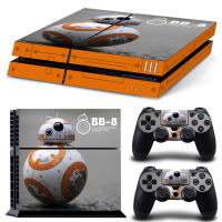 เกมใหม่ BB8 สติกเกอร์ผิวไวนิลคอนโซลคอนโทรลเลอร์รูปลอกฝาครอบป้องกันสำหรับ PS4-yrumrudang