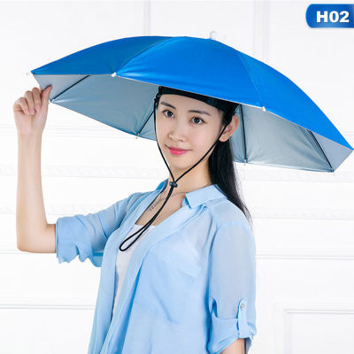 Sunscreen Umbrella Hat Head-mounted Sunshade Watermelon Anti-UV Hat Umbrella Universal Sunshade Sunscreen Fishing Head-wear UV Umbrella Hat