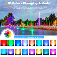 ไฟอควาเรียมสปอตไลท์ไฟสำหรับบ่อไฟสำหรับตู้ปลา RGB ใต้น้ำพร้อมรีโมทคอนโทรลกันน้ำหลากสีไฟสำหรับดำน้ำสวนสระว่ายน้ำสระว่ายน้ำน้ำพุ