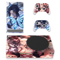 Demon Slayer Skin Sticker Decal Cover For X Series S Console And 2 Controllers Slim Skin Sticker Vinyl