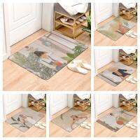 Oil Painting Beauty of a woman Doormat Washable Kitchen Carpet Home Decoration Living Room Bedside Soft Rug Non-Slip Bath Mat