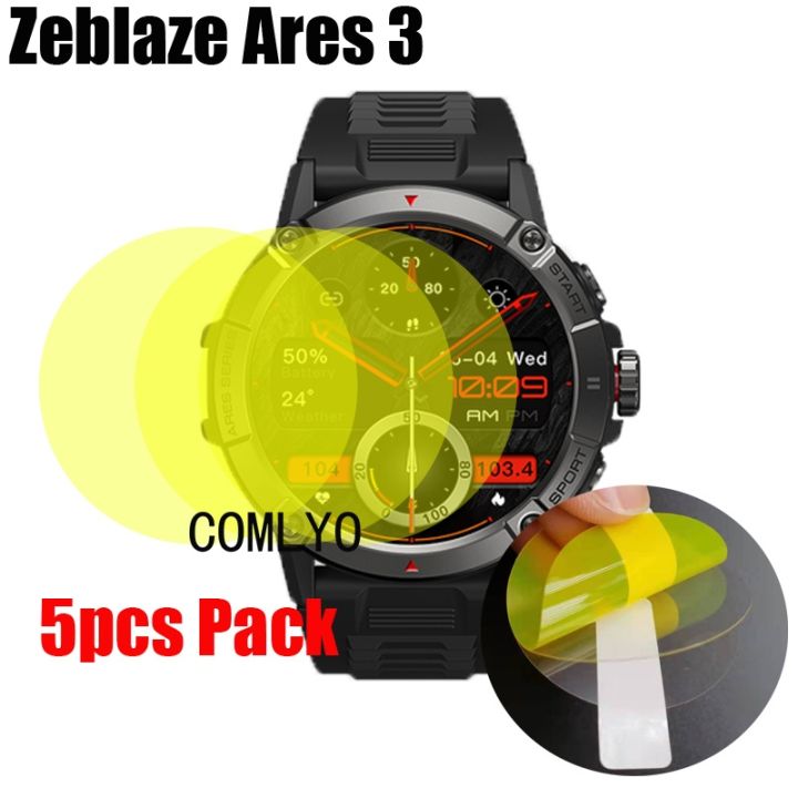 cw-5pcs-pack-soft-film-ares-3-watch-protector-ultra-thin-cover-scratch-resistant