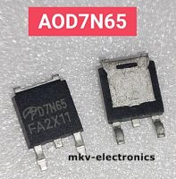 (1ตัว) AOD7N65 , 7N65 , MOSFET N-Channel 7A 650V TO-252