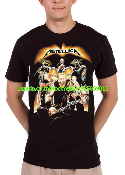 เสื้อวง-metallica-เสื้อผ้าแฟชั่น-rock-เมทัลลิกา-ไซส์ยุโรป-rcm1401