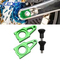 Motocross CNC Rear Chain Adjuster Axle Block Protection Cap For Kawasaki KX125 KX250 KX250F KX450F KLX450R 2003 2004 2005-2016