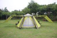 [COD] New aluminum alloy pole free rainproof three-layer multi-person outdoor automatic tent