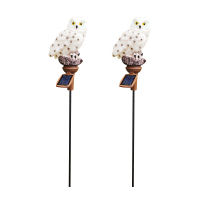 LED Solar Lights Waterproof Owl Statues Lamp Christmas Outdoor Decoration Lighting Ornaments Xmas Festival Garden Accessories