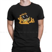 MenS T-Shirts Bad Rad Funny 100% Cotton Tees Short Sleeve Orange Cat T Shirt O Neck Tops Graphic Printed