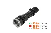 อะซีบีม L17ไฟฉายส่องทางไกลเฉียบรุ่น LED สีขาว-1400ลูเมน,802เมตร/สูง3100 Mili AH Flashlight