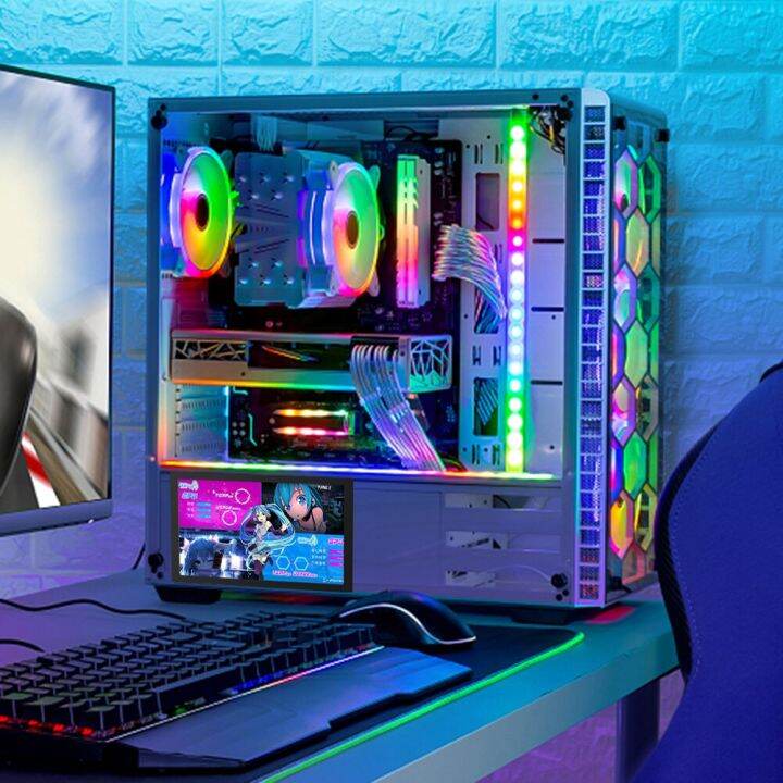 5 Inch IPS Computer Monitor CPU GPU RAM HDD USB Computer Display ...
