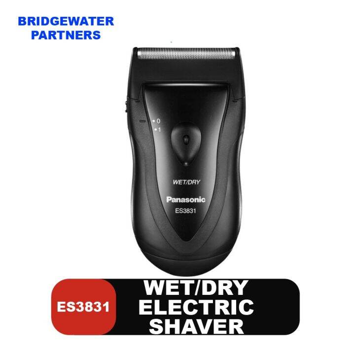 Panasonic ES3831 Compact Single Blade Wet/Dry Electric Shaver (Black