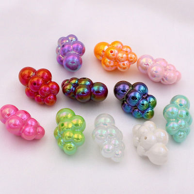 22x32mm 10 Beads Jewelry Spaced Loose DIY Bracelet Fashion Beads Clear AB Color