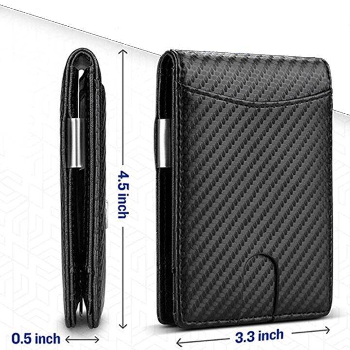 carbon-fiber-rfid-men-wallets-money-bag-slim-thin-card-man-wallet-luxury-male-small-short-purse-bi-fold-vallet-billfold