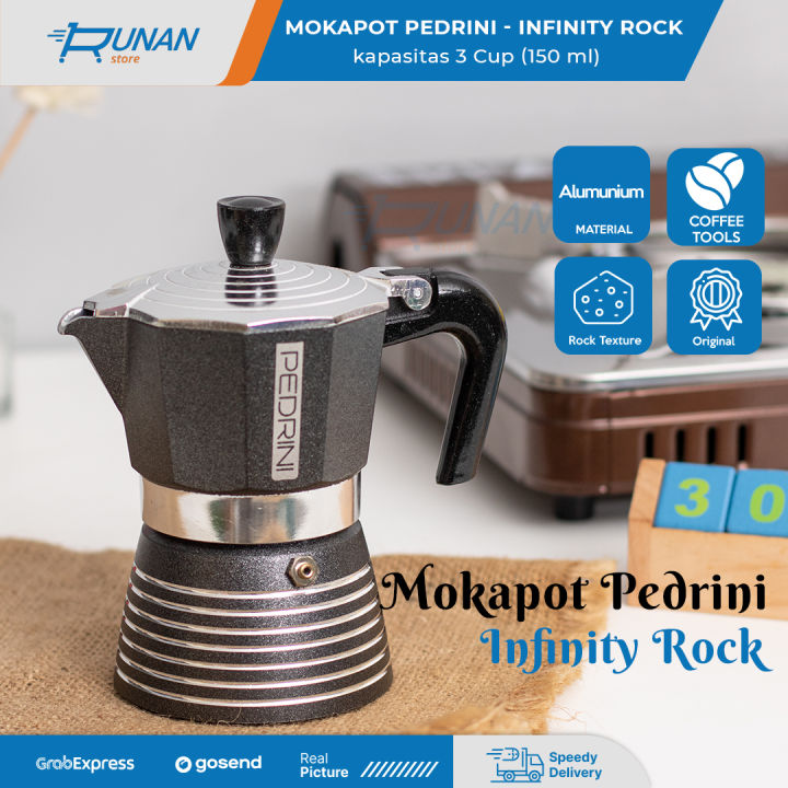 Pedrini Infinity Moka Pot 2 Cup –