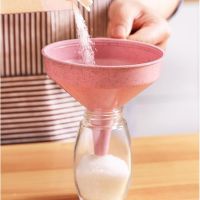 【CW】 Funnel Pour Beans Dispense Food Grade Plastic Funnels Spice Filling Bottles