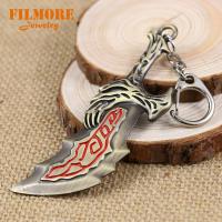 Filmore New Of War 4 Keychain Blades of Chaos OLYMPUS KRATOS Chain Mens Fashion Jewelry Keyring Holder