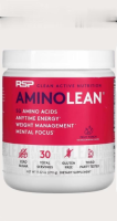 RSP Nutrition, AminoLean, Essential Amino Acids + Anytime Energy, Fruit Punch, 9.52 oz (270 g)