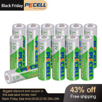 12 x PKCELL AA Battery NiMH Rechargeable Batteries 1.2V 2200mAh Low self-discharge Durable 2A Bateria For Toy And Camera