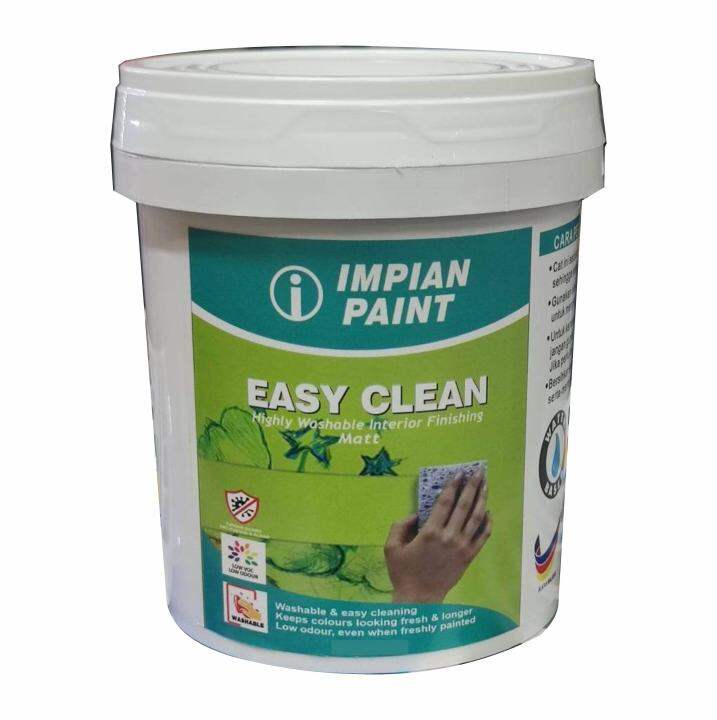 15L IMPIAN PAINT EASY CLEAN PAINT INTERIOR PEARL / DALAM ( EASY CLEAN