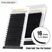 NAGARAKU B/C/D/DD Flat Ellipse Eyelashes Maquiagem Split Tips Ellipse Shaped Natural Light Magnetic Ellipse Lashes Flat Ellipse Cables