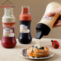 【LovingLife Store】1 PCS 350Ml 5 Hole Squeeze Condiment Bottles พร้อมหัวฉีดสลัดพลาสติกซอสมะเขือเทศมัสตาร์ดซอสร้อนขวดน้ำมันมะกอกอุปกรณ์ครัว