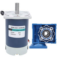 DC24V 5.5A 2200 r/min Worm Gear Reducer Motor 90W High Power