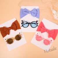 【hot sale】✥ C05 2Pcs/Lot Lovely Beach Bows Headband For Kids Girls Elastic Nylon Hair Ties Cute Sunglasses Headwear Fashion Hair Accessories