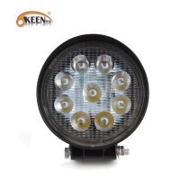 Okeen บาร์ Led ขนาด4นิ้ว,1ชิ้นแท่ง Led 27W 12V 24V จุดน้ำท่วมสำหรับ4x 4wd เรือรถบรรทุกรถพ่วง Suv 4ลำ Atv