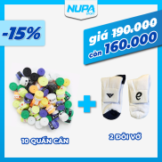 Combo 12 quấn cán Joto Overgrip + 2 đôi vớ Việt Nam