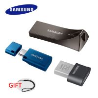 SAMSUNG บาร์/พอดี/บวก USB 3.1แฟลชไดร์ฟ256GB 128GB USB3.1ไดร์ฟปากกาโลหะชนิด C USB หน่วยความจำอุปกรณ์จัดเก็บ U ดิสก์