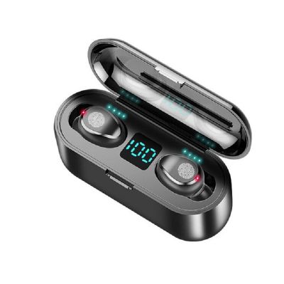 ROCKSTICK New F9 Wireless Headphone Bluetooth 5.0 Earphone TWS HIFI Mini In-ear Sport Running Headset Support all smartphone