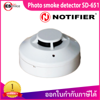 อุปกรณ์ตรวจจับควัน Photo smoke detector w/ Base (B.401) USA มีไฟกระพริบบอกสถานะ รุ่น SD-651 ยี่ห้อ Notifier มาตรฐาน UL