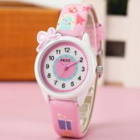 2023 Korean version of elementary and middle school students watch female cartoon electronic quartz watch childrens watch girl boy cute belt simple