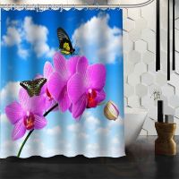 【CW】ஐ✸  Best Custom Orchid Shower Curtain Fabric MORE SIZE W  5