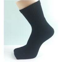 Made In Taiwan Black White Plus Size 26-30cm Mid-Tube Socks Thick-Soled Towel Bottom Ca