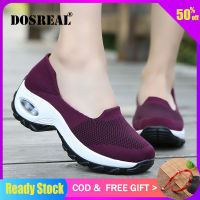 DOSREAL Sneakers For Women Mesh Slip On Sport Shoes Air Cushion Korean Ladies Running Shoes Women Walking Shoes Big Size 35-42