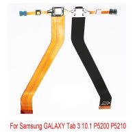 สำหรับ Samsung Galaxy Tab 3 10.1 P5200ขั้วต่อแท่น P5210เครื่องชาร์จพอร์ต Usb ชิ้นส่วนอะไหล่สำหรับชาร์จสายเคเบิลงอได้