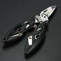 คีมประมง Stainless Steel Fishing Pliers Scissors Line Cutter Hook Tackle ตัดสายเอ็นตกปลา PE + ปลดSplit Ring อุปกรณ์ตกปลากีฬากลางแจ้งอื่นๆ