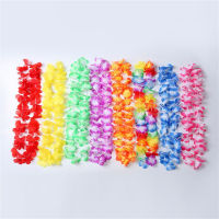 5Pcs Hawaii Party Leis Flower Wreath Garland Hawaiian Necklace Hawai Floral Farmhouse Party Decor Supplies Garland Decoration