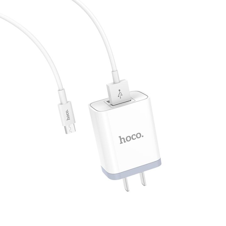 hoco-charger-หัวชาร์จชุดชาร์จ-รุ่น-c50-2port-ใช้ทน-ใช้ดี-ของดี-ราคาประหยัด-แท้