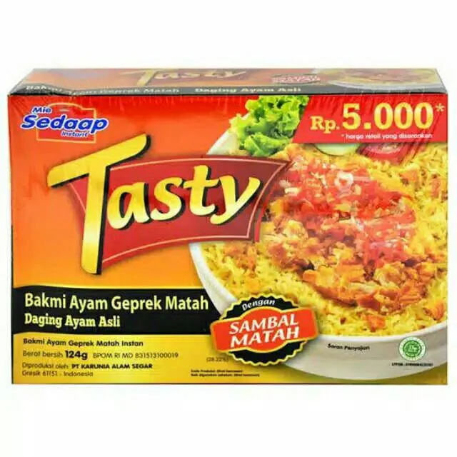 Mie Sedaap Tasty Bakmi Ayam Geprek Matah Lazada Indonesia