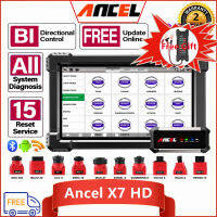 【COD】Ancel X6 HD/X7 HD 10.1นิ้ว12V/24V Heavy Duty รถบรรทุกอุปกรณ์ Professional OBD Full System Diagnostic Tool บลูทูธและ WIfi ใช้งานร่วมกับดีเซล Light Heavy Duty รถบรรทุกเครื่องสแกนเนอร์