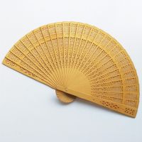 Fan Flower Fragrant Wood Wedding Favors Gifts Lace Hand Fans Folding Chinese Waaier Fan Eventail A Main Vintage Cherry Blossom