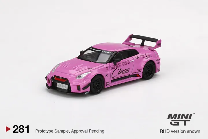 MINIGT 29 LBWORKS Nissan GTR Candy Pink-