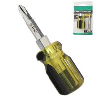 Short Slotted Cross Screw Driver Impact Double Head ScrewDriver PH2 SL6 Dual Interchangeable Electric Tools For Electrician Screw Nut Drivers