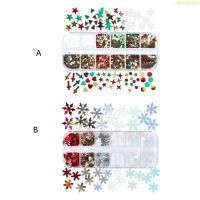 blg 1 Set Christmas Nail Sequins Present Holiday Supplies Interesting 【JULY】